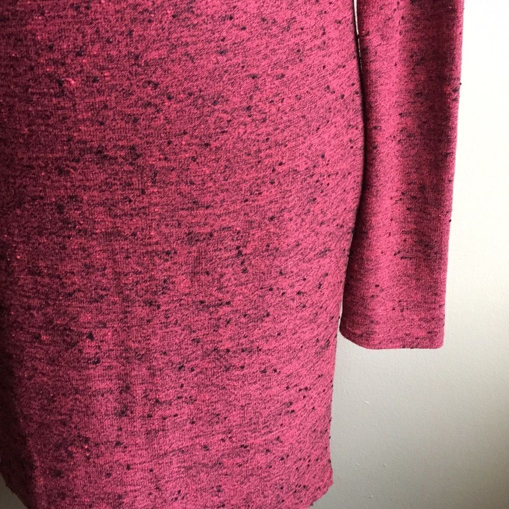 Topshop Dress US 10 EUR 42 Long Sleeve Black Pink - Picture 3 of 6